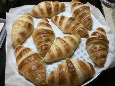 Fresh croissants at Via Veneto 